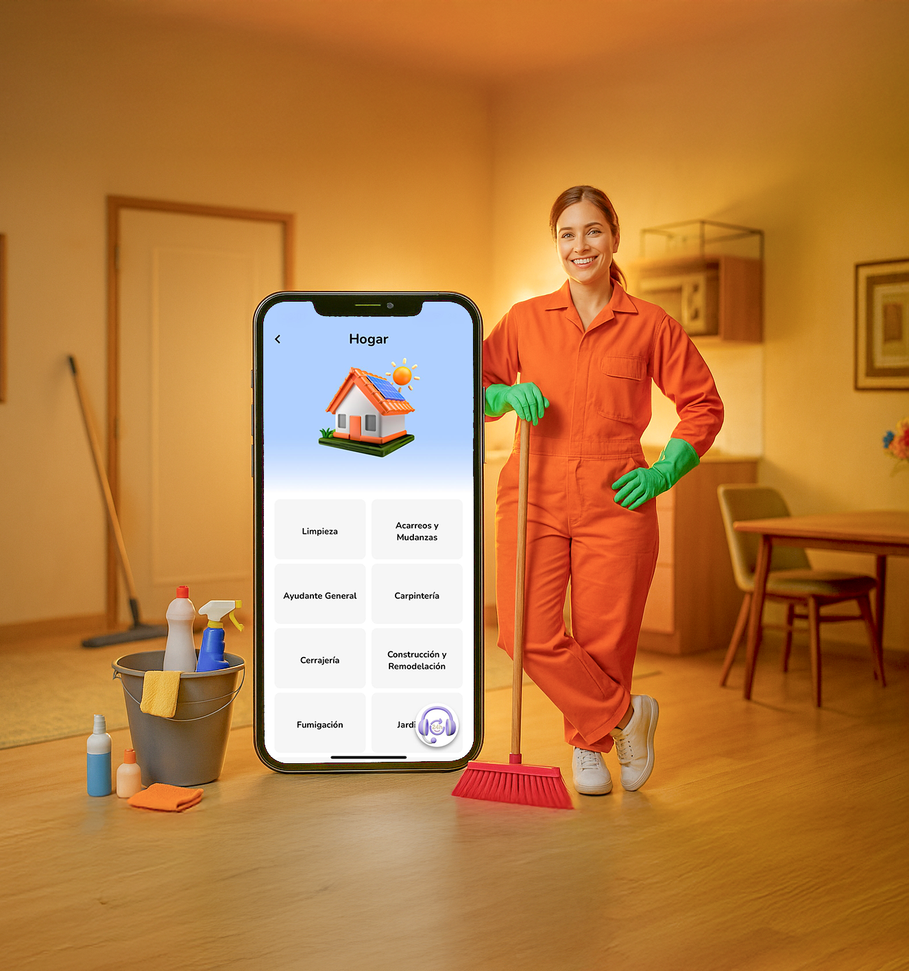 Profesional de limpieza OMMEO